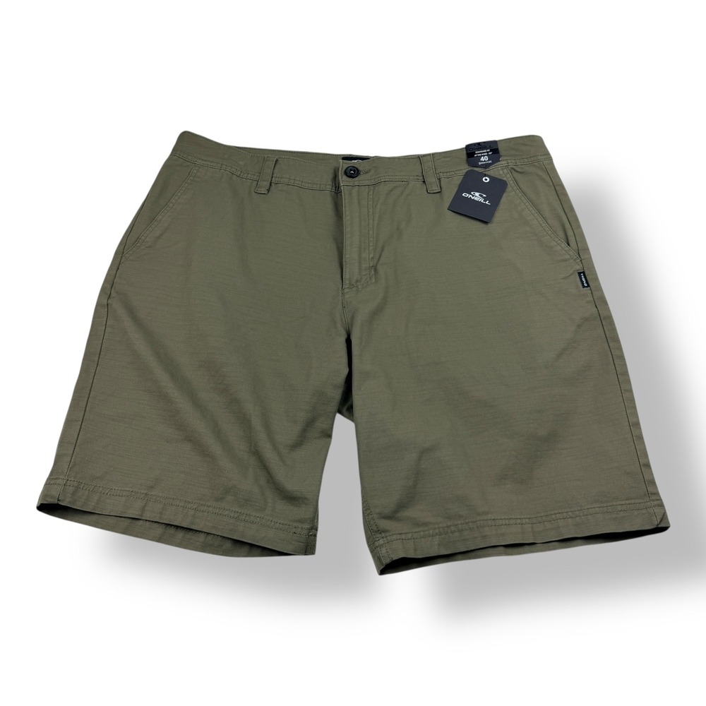 ONeill Mens Olive Green Standard‎ Fit Stretch Twill Casual Shorts Size 40 NWT